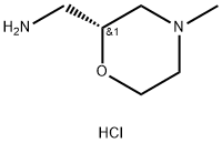 2-Morpholinemethanamine, 4-methyl-, dihydrochloride, (R)- Struktur