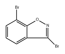 3,7-dibromo-1,2-benzoxazole Struktur