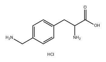 Phenylalanine, 4-(aminomethyl)-, monohydrochloride (9CI) Struktur