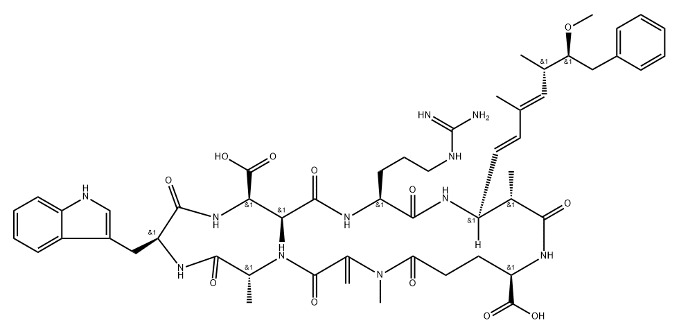 Microcystin-WR Struktur