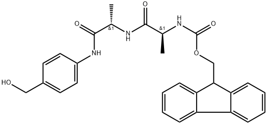 Fmoc-Ala-Ala-PAB Struktur