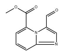 methyl 3-formylimidazo[1,2-a]pyridine-5-carboxylate Struktur