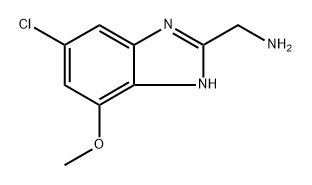 (6-chloro-4-methoxy-1H-benzo[d]imidazol-2-yl)methanamine Struktur