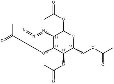 2-azido-2-deoxy-1,3,4,6-tetraacetate D-Mannopyranose Struktur