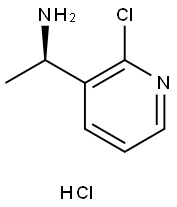 3-Pyridinemethanamine, 2-chloro-α-methyl-, hydrochloride (1:1), (αR)- Struktur