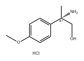 Benzeneethanol,β-amino-4-methoxy-β-methyl-,hydrochloride(1:1),(βS)- Struktur