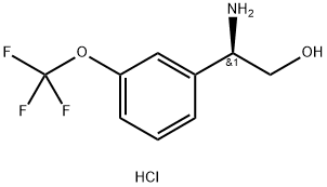 (R)-2-amino-2-(3-(trifluoromethoxy)phenyl)ethan-1-ol hydrochloride Struktur