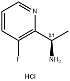 2-Pyridinemethanamine, 3-fluoro-α-methyl-, hydrochloride (1:2), (αR)- Struktur