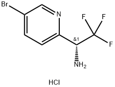 (R)-1-(5-bromopyridin-2-yl)-2,2,2-trifluoroethan-1-amine hydrochloride Struktur