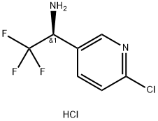 3-Pyridinemethanamine, 6-chloro-α-(trifluoromethyl)-, hydrochloride (1:1), (αS)- Struktur