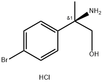 Benzeneethanol,β-amino-4-bromo-β-methyl-,hydrochloride(1:1),(βR)- Struktur