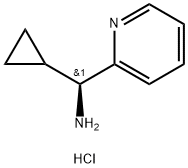 2-Pyridinemethanamine, α-cyclopropyl-, hydrochloride (1:1), (αS)- Struktur