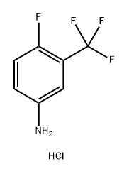 Benzenamine, 4-fluoro-3-(trifluoromethyl)-, hydrochloride (1:1) Struktur