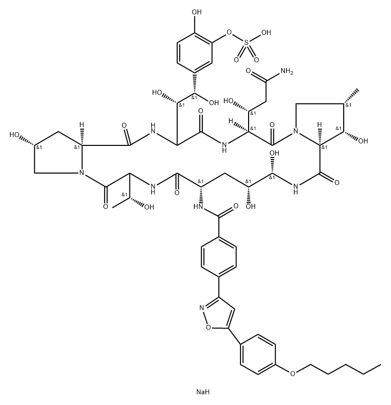 Micafungin Impurity H Struktur