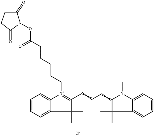 Cyanine3 NHS ester Struktur