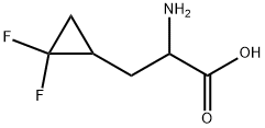 Cyclopropanepropanoic acid, α-amino-2,2-difluoro- Struktur