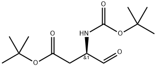 tert-Butyl (R)-3-((tert-butoxycarbonyl)amino)-4-oxobutanoate Struktur