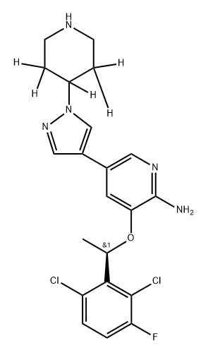 Crizotinib-d5 Struktur