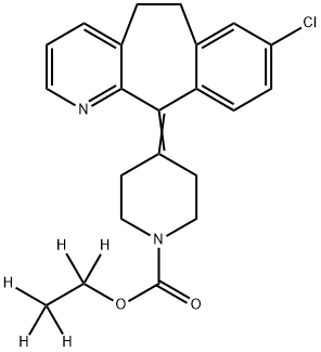 Loratadine-d5 (ethyl-d5)	 Struktur