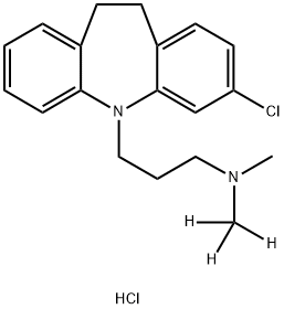 Clomipramine D3 Hydrochloride Struktur