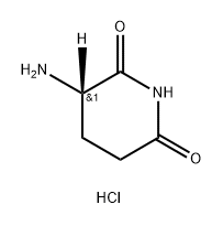 (S)-3-Amino(piperidine-3-d1)-2,6-dione hydrochloride Struktur