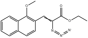 2-Propenoic acid, 2-azido-3-(1-methoxy-2-naphthalenyl)-, ethyl ester