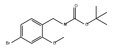 tert-Butyl 4-bromo-2-methoxybenzylcarbamate Struktur