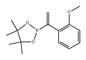 2-(1-(2-Methoxyphenyl)vinyl)-4,4,5,5-tetramethyl-1,3,2-dioxaborolane Struktur