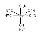 aquapentacyanoferrate Struktur