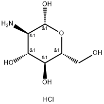 β-D-Glucopyranose, 2-amino-2-deoxy-, hydrochloride (1:1) Struktur