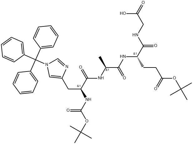 Boc-His(Trt)-Ala-Glu(OtBu)-Gly-OH