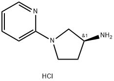 3-Pyrrolidinamine, 1-(2-pyridinyl)-, hydrochloride (1:1), (3S)- Struktur