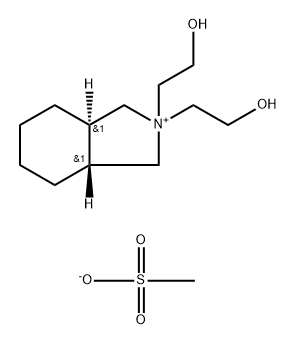 1H-Isoindolium, octahydro-2,2-bis(2-hydroxyethyl)-, (3aR,7aR)-, methanesulfonate (1:1)