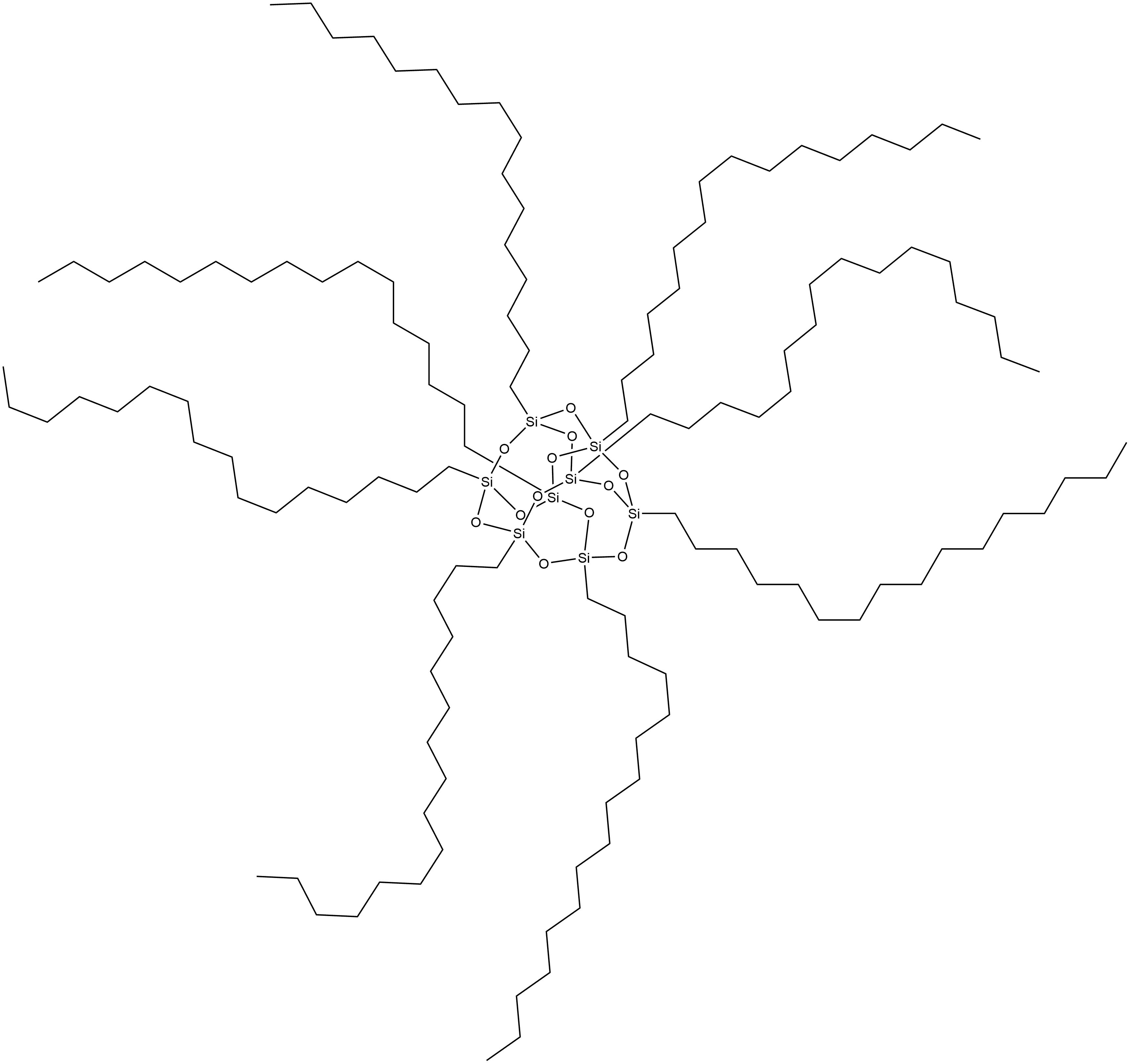 Poly(Hexadecyl Silsesquioxane) Struktur