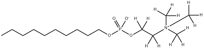 [2H13]-n-Decyl Phosphocholine Struktur