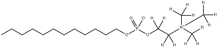 [2H13]-n-Dodecyl Phosphocholine Struktur