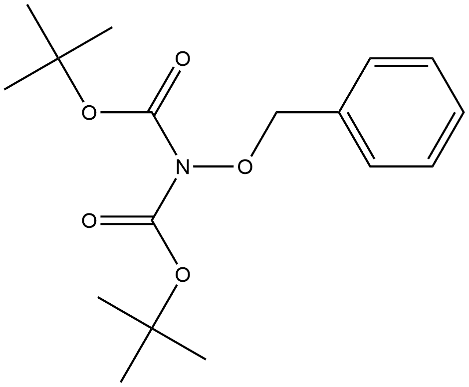 Imidodicarbonic acid, 2-(phenylmethoxy)-, 1,3-bis(1,1-dimethylethyl) ester Struktur