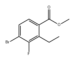 methyl 4-bromo-2-ethyl-3-fluorobenzoate Struktur