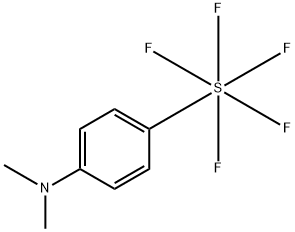 Sulfur, [4-(dimethylamino)phenyl]pentafluoro-, (OC-6-21)- Struktur