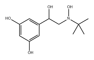 1,3-Benzenediol, 5-[2-[(1,1-dimethylethyl)hydroxyamino]-1-hydroxyethyl]- Struktur