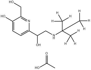 Pirbuterol-D9 acetate Struktur