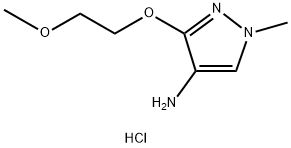 3-(2-methoxyethoxy)-1-methyl-1H-pyrazol-4-amine Struktur