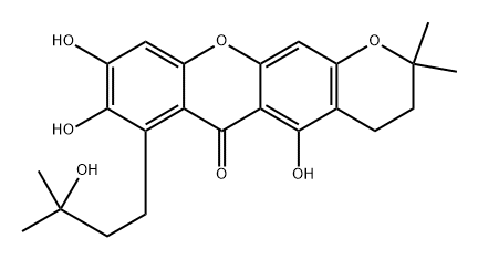 7-O-DeMethyl-3-isoMangostin hydrate Struktur