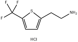 2-[5-(trifluoromethyl)thiophen-2-yl]ethan-1-amine hydrochloride Struktur