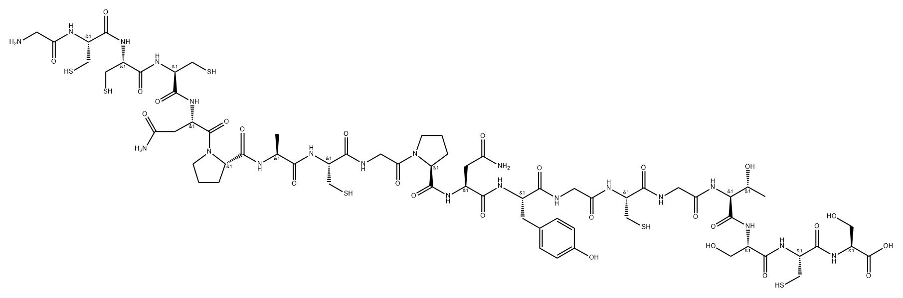 alpha-conotoxin SII Struktur