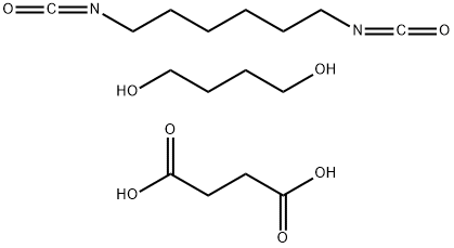 POLY(1,4-BUTYLENE SUCCINATE), EXTENDED WITH 1,6-DIISOCYANATOHEXANE Struktur