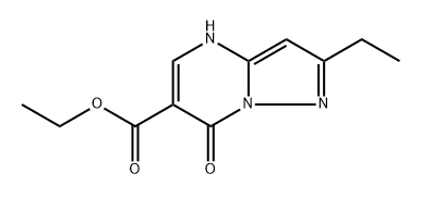 ethyl 2-ethyl-7-hydroxypyrazolo[1,5-a]pyrimidine-6-carboxylate Struktur