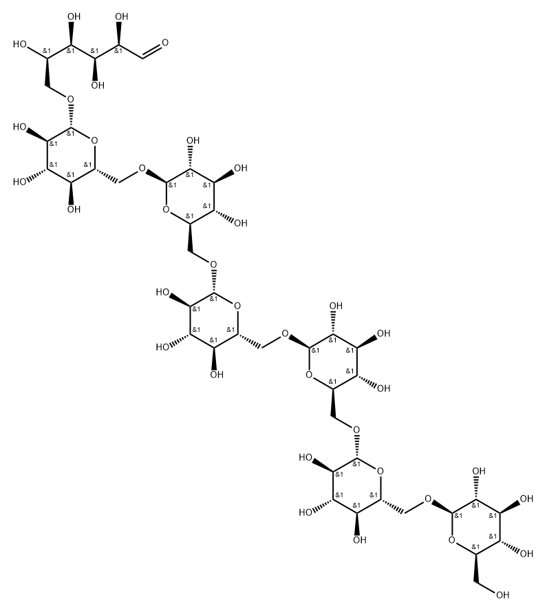 Gentioheptaose Struktur