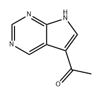 1-(7H-pyrrolo[2,3-d]pyrimidin-5-yl)ethan-1-one Struktur