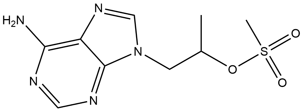 1-(adenin-9-yl)propan-2-yl methanesulfonate Struktur